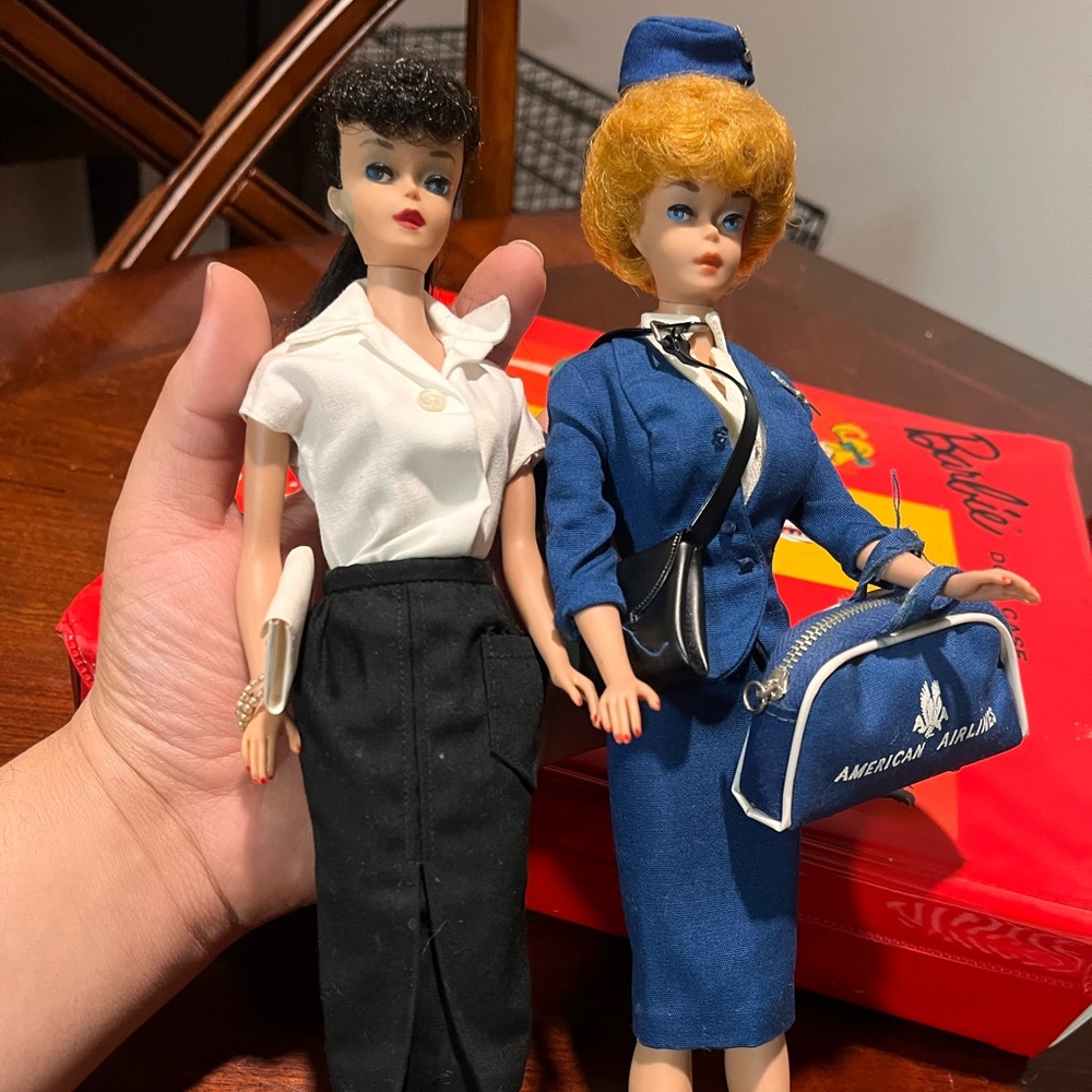 Barbies from the 1960s bubble cut and ponytail #4